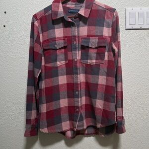 United By Blue - Women’s Flannel, size small, red and blue
